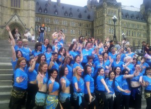 Ottawa-Gatineau Shimmy Mob Crew at Parliament Hill